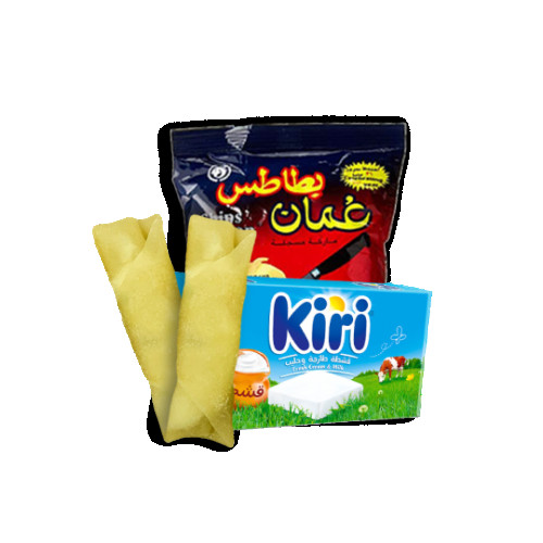 Chips Oman With Kiri Cheese