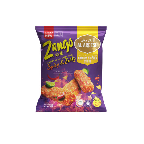 Al Areesh Zango Breaded Chicken Sticks (Spicy & Zesty) – 700 g