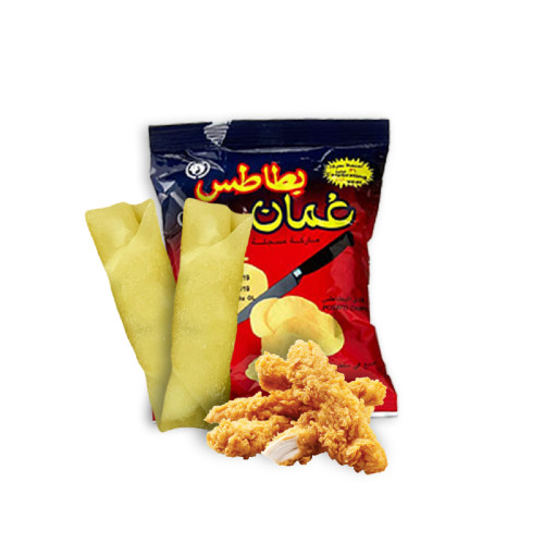 Chips Oman With Zinger Roll